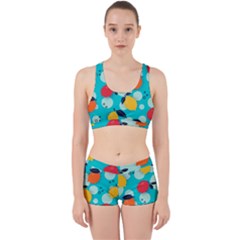 Pop Art Style Citrus Seamless Pattern Work It Out Gym Set by Bedest