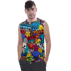Graffiti Characters Seamless Pattern Men s Regular Tank Top by Bedest