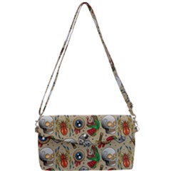 Tattoo Pattern Removable Strap Clutch Bag by Bedest