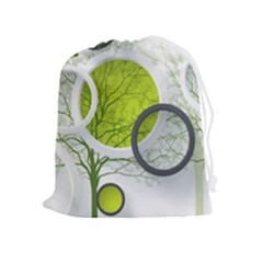 Circles Still Life Drawstring Pouch (xl) by Pakjumat