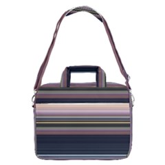 Horizontal Line Strokes Color Lines Macbook Pro 16  Shoulder Laptop Bag by Pakjumat