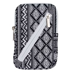 Tribal African Pattern Belt Pouch Bag (small) by Pakjumat