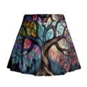 Tree Colourful Mini Flare Skirt View1