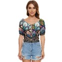 Tree Colourful Button up blouse View1