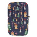 Boston Terrier Welsh Corgi Puppies Seamless Pattern Wallpaper Waist Pouch (Large) View2