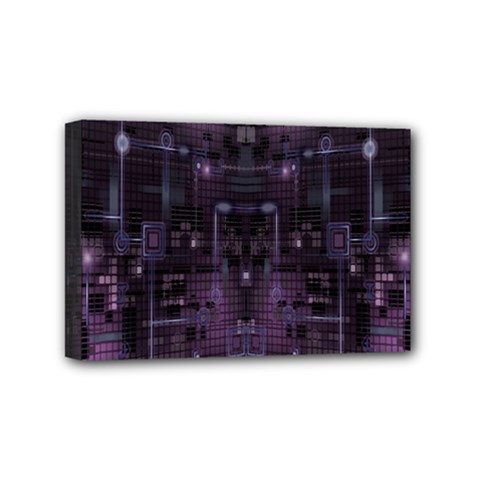 Geometric Art Digital Art Background Mini Canvas 6  X 4  (stretched) by Pakjumat