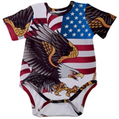 American Eagle Clip Art Baby Short Sleeve Bodysuit by Maspions