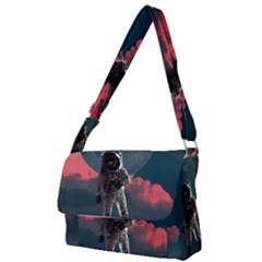 Astronaut Moon Space Nasa Planet Full Print Messenger Bag (s) by Maspions