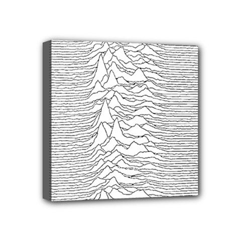 Joy Division Unknown Pleasures Mini Canvas 4  X 4  (stretched) by Maspions
