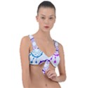 Dreamcatcher Dream Catcher Pattern Front Tie Bikini Top View1