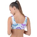 Dreamcatcher Dream Catcher Pattern Front Tie Bikini Top View2