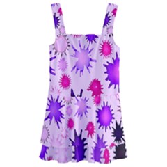 Inks Drops Black Paint Design Kids  Layered Skirt Swimsuit by Hannah976