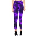 Purple Pattern Background Structure Pocket Leggings  View1