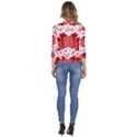 Cute Gift Boxes Women s 3/4 Sleeve Ruffle Edge Open Front Jacket View4