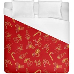 Holy Night - Christmas Symbols  Duvet Cover (king Size) by ConteMonfrey