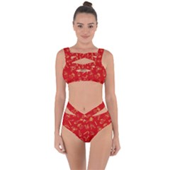 Holy Night - Christmas Symbols  Bandaged Up Bikini Set  by ConteMonfrey