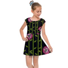 Rose Abstract Rose Garden Kids  Cap Sleeve Dress by Hannah976