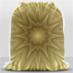 Background Pattern Golden Yellow Drawstring Bag (large) by Hannah976