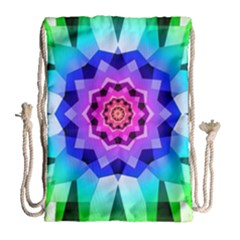 Ornament Kaleidoscope Drawstring Bag (large) by Hannah976