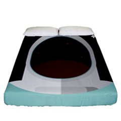 Astronaut Space Astronomy Universe Fitted Sheet (queen Size) by Sarkoni