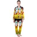 Rocket Take Off Missiles Cosmos Women s Long Sleeve Satin Pajamas Set	 View1