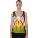 Rocket Take Off Missiles Cosmos Velvet Tank Top View1