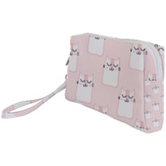 Pattern Pink Cute Sweet Fur Cats Wristlet Pouch Bag (small) by Sarkoni