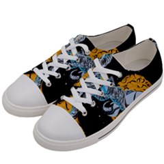 Astronaut Planet Space Science Women s Low Top Canvas Sneakers by Sarkoni
