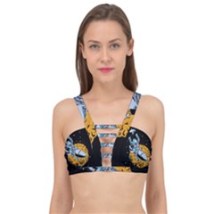 Astronaut Planet Space Science Cage Up Bikini Top by Sarkoni