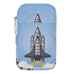 Rocket Shuttle Spaceship Science Waist Pouch (small) by Sarkoni