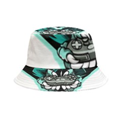 Gamer Illustration Gamer Video Game Logo Inside Out Bucket Hat by Sarkoni