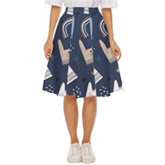 Colorful Cute Cats Seamless Pattern Classic Short Skirt by Bedest