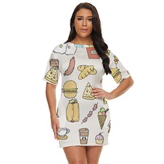 Dinner Meal Food Snack Fast Food Just Threw It On Dress by Apen