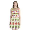 Fruits Pattern Background Food Split Back Mini Dress  View1
