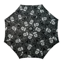 Skull Skeleton Pattern Texture Golf Umbrellas by Apen