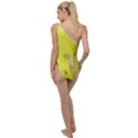 Adventure Time Jake The Dog Finn The Human Artwork Yellow To One Side Swimsuit View2