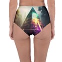 Tropical Forest Jungle Ar Colorful Midjourney Spectrum Trippy Psychedelic Nature Trees Pyramid Reversible High-Waist Bikini Bottoms View4
