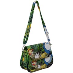Anime My Neighbor Totoro Jungle Saddle Handbag by Sarkoni