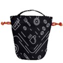 Coffee Background Drawstring Bucket Bag View1