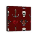 Tattoo Old School Background Pattern Mini Canvas 4  x 4  (Stretched) View1