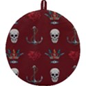Tattoo Old School Background Pattern Round Trivet View2