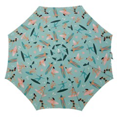 Beach Surfing Surfers With Surfboards Surfer Rides Wave Summer Outdoors Surfboards Seamless Pattern Straight Umbrellas by Bedest