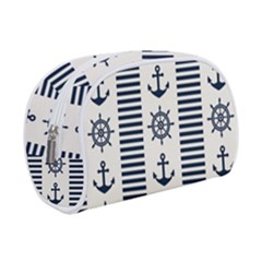Nautical Seamless Pattern Vector Illustration Make Up Case (small) by Bedest