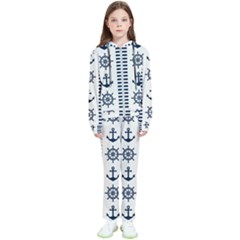 Nautical Seamless Pattern Vector Illustration Kids  Tracksuit by Bedest