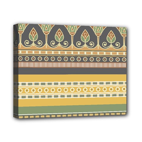 Seamless Pattern Egyptian Ornament With Lotus Flower Canvas 10  X 8  (stretched) by Hannah976