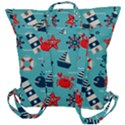 Seamless Pattern Nautical Icons Cartoon Style Buckle Up Backpack View3