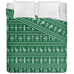 Wallpaper Ugly Sweater Backgrounds Christmas Duvet Cover Double Side (california King Size) by artworkshop