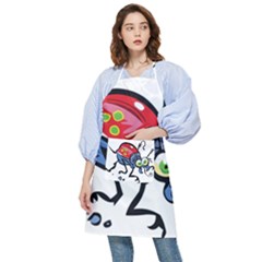 Bug Black Insect Animal Pocket Apron by Sarkoni