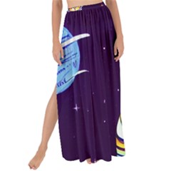 Cat Astronaut Space Retro Universe Maxi Chiffon Tie-up Sarong by Bedest