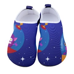 Cartoon Funny Aliens With Ufo Duck Starry Sky Set Kids  Sock-style Water Shoes by Ndabl3x